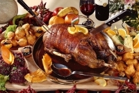 Pečená domáca hus (4,6 kg) v celku -