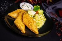 Fried pike-perch fillet in breadcrumbs - 