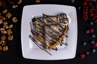 Pancake with chocolate - 